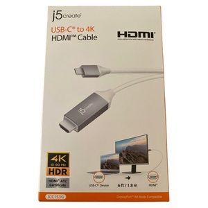 New J5create USB-C to 4K HDMI Cable